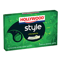 Chewing gum Tablettes Hollywood chlorophylle 20 paquets